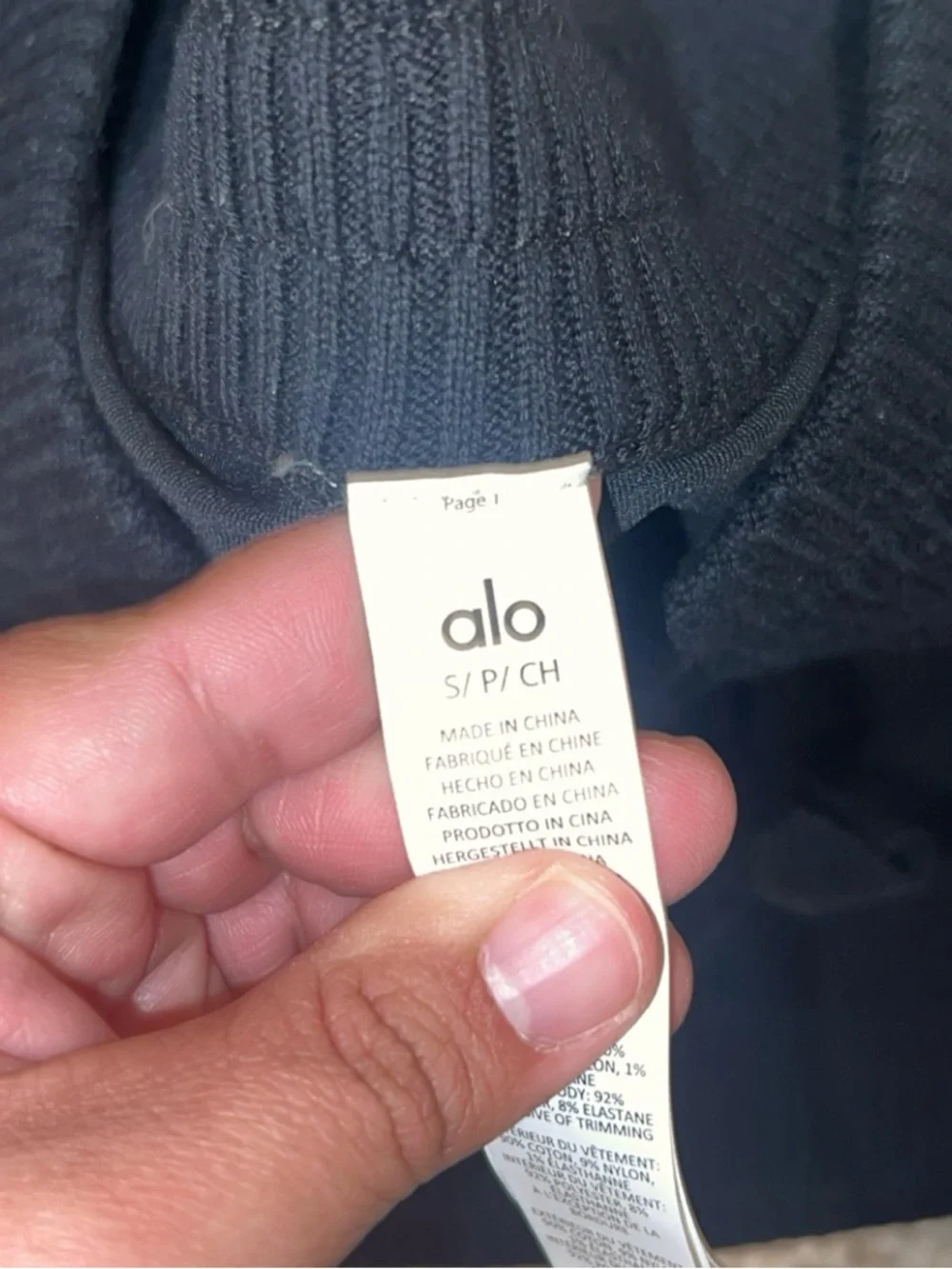 ALO Yoga Scholar Knit Black Mini Skirt Jacket Set
